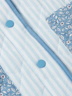 Primrose Blue Quilted Reversible Jacket