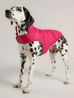 Raspberry Pink Quilted Rain Dog Coat