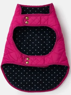 Raspberry Pink Quilted Rain Dog Coat