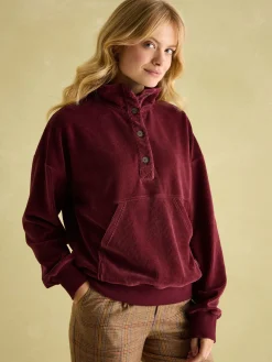 Renee Burgundy Corduroy Sweatshirt