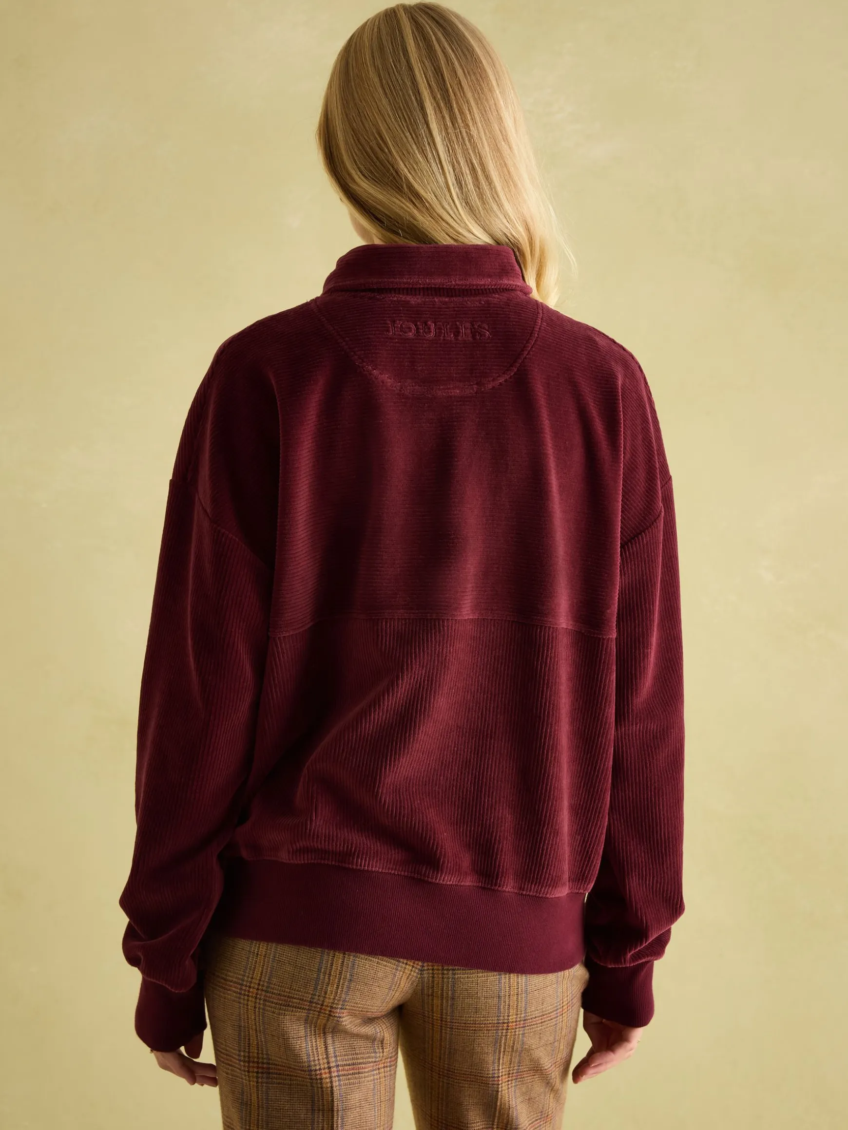 Renee Burgundy Corduroy Sweatshirt
