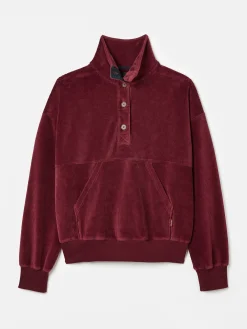 Renee Burgundy Corduroy Sweatshirt
