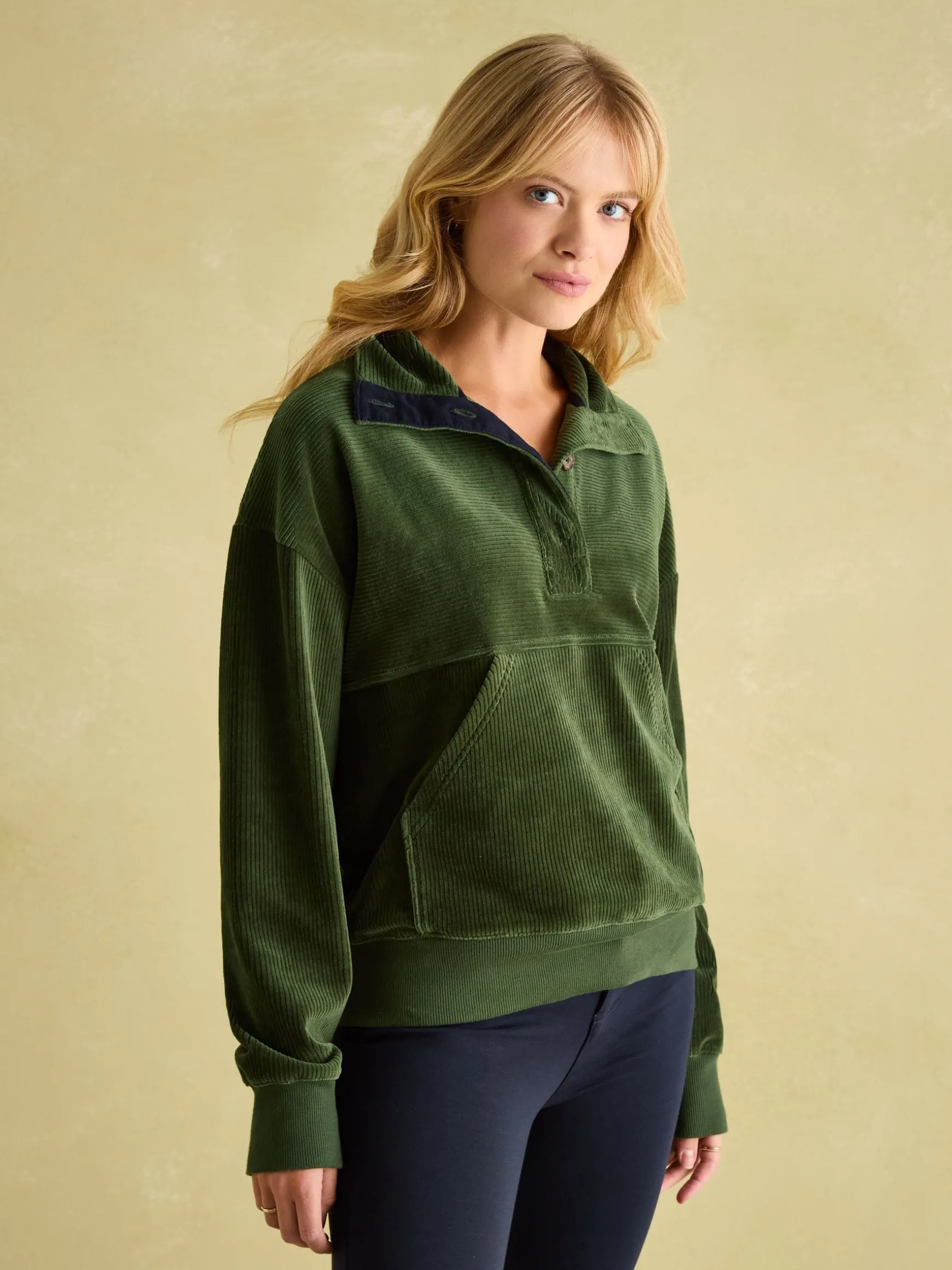Renee Green Corduroy Sweatshirt