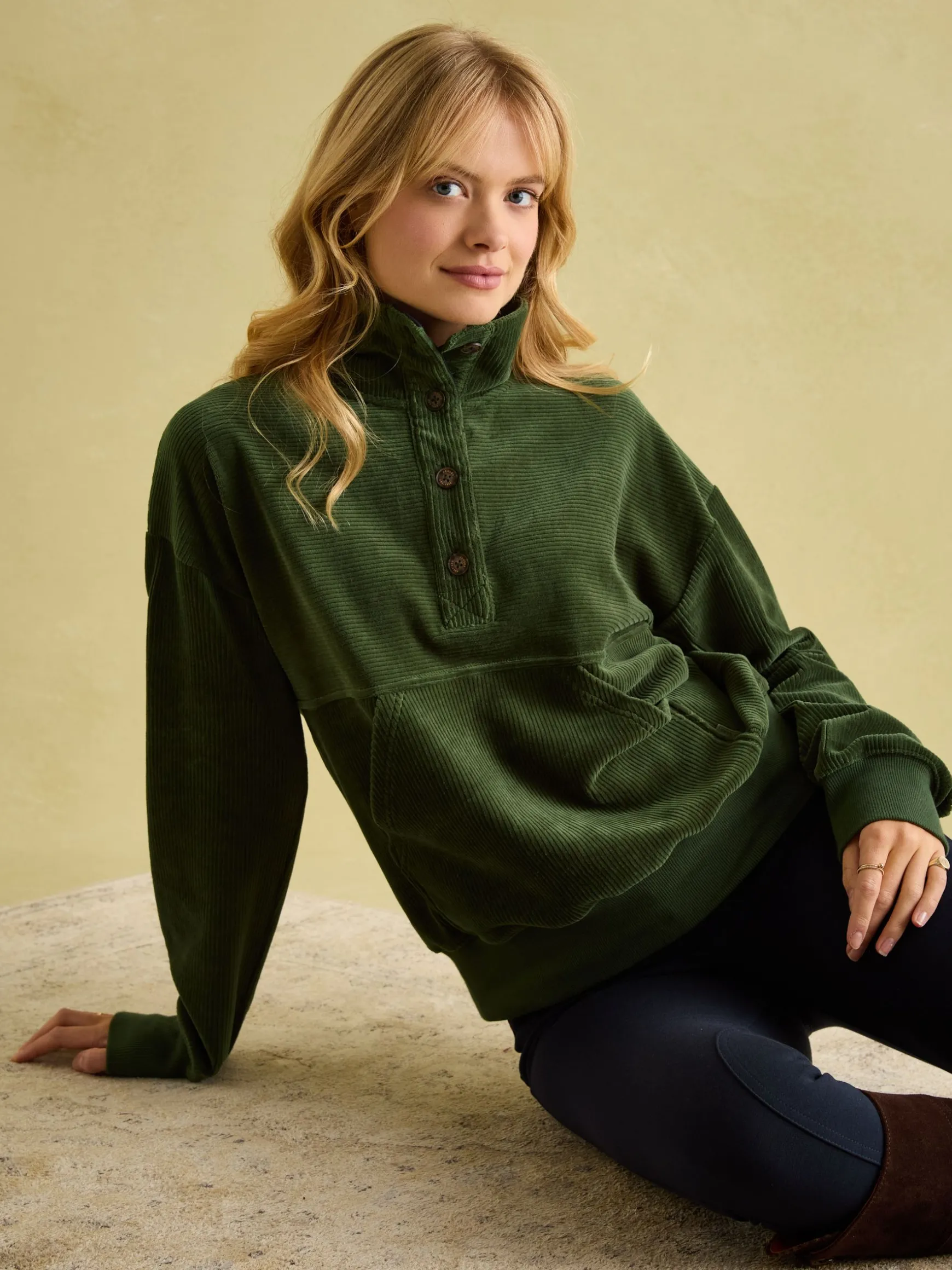Renee Green Corduroy Sweatshirt