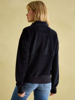 Renee Navy Blue Corduroy Sweatshirt