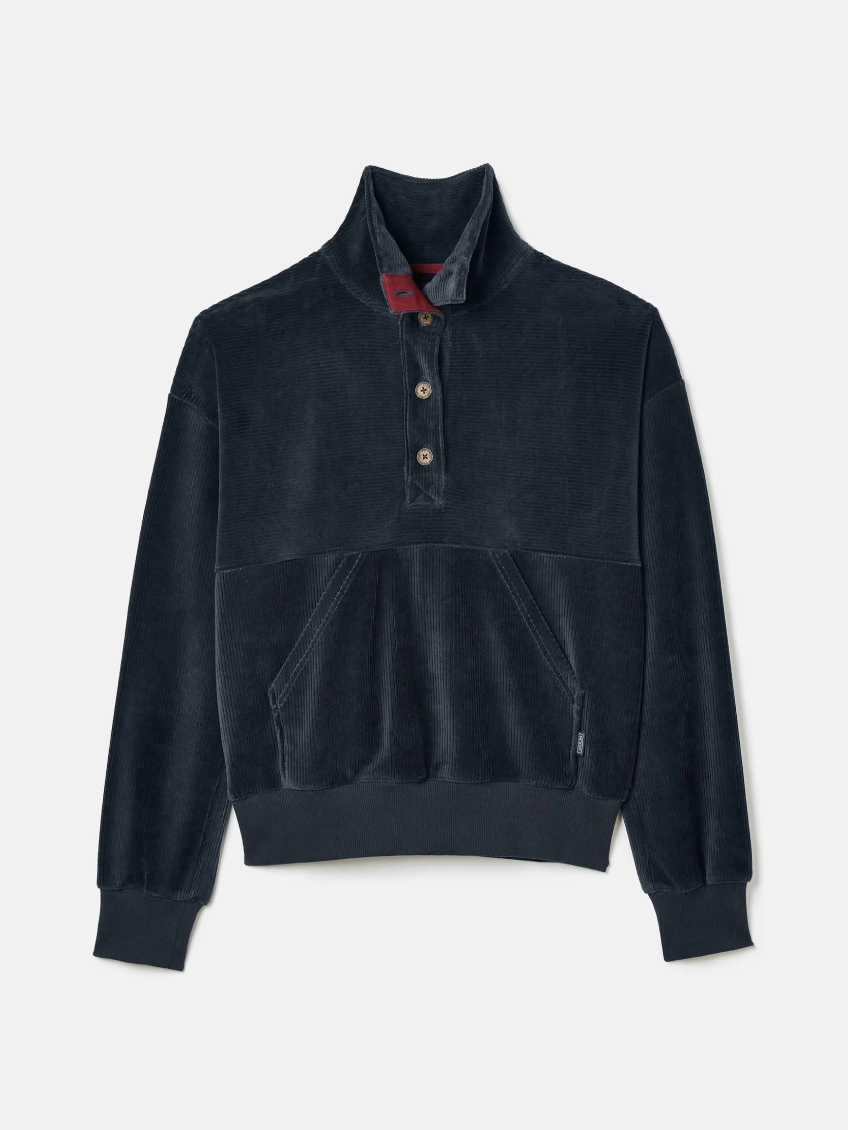 Renee Navy Blue Corduroy Sweatshirt