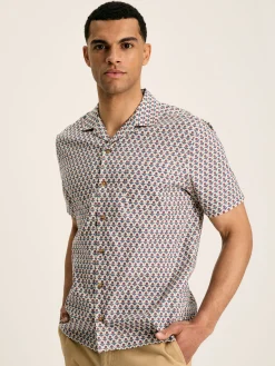 Revere Blue Printed Short Sleeve Shirt