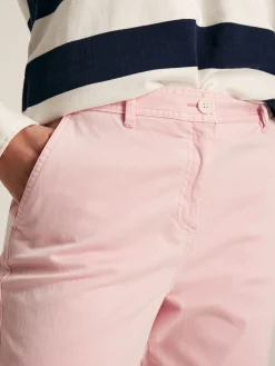 Rose Pink Slim Fit Chino Trousers