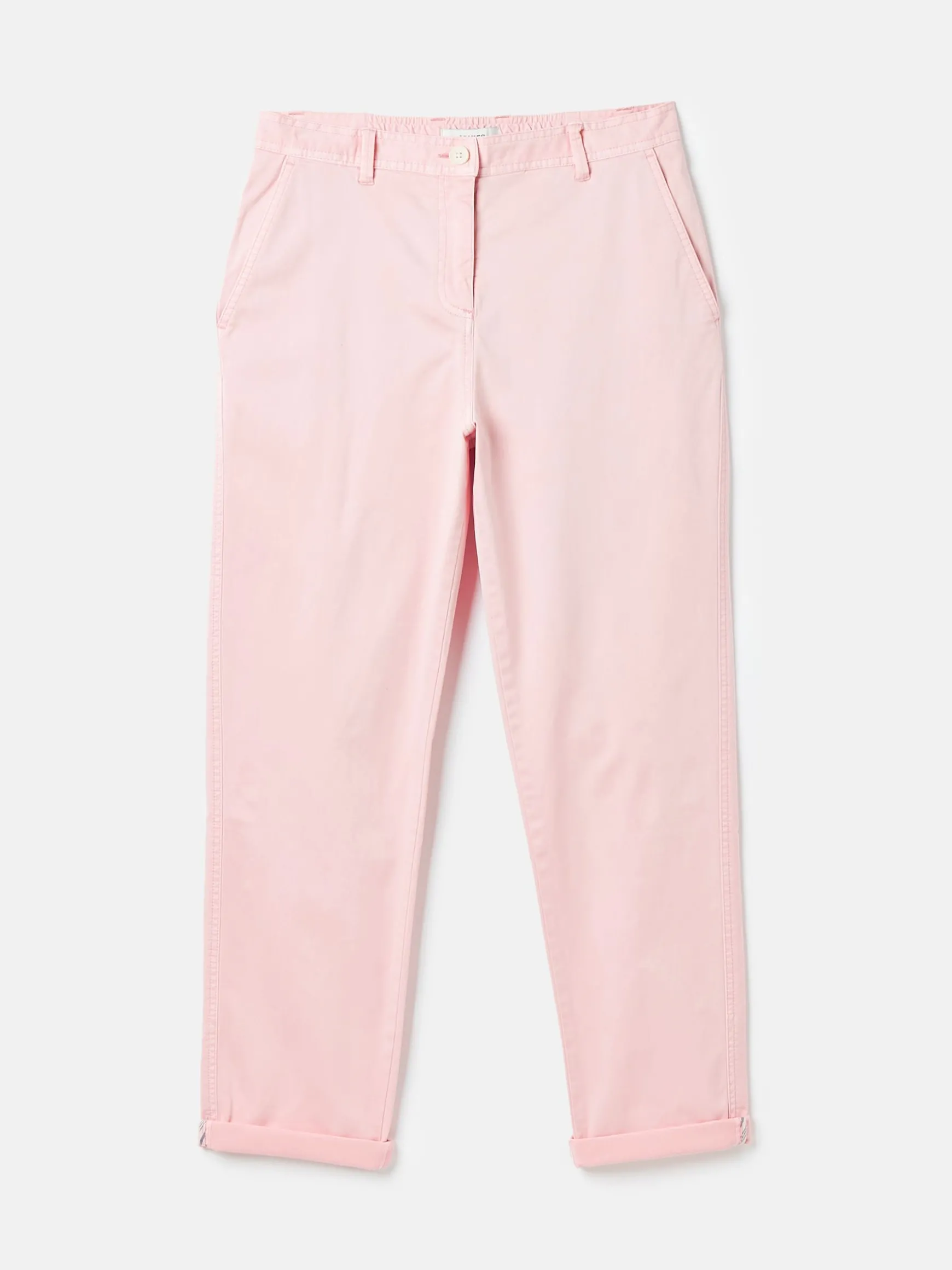 Rose Pink Slim Fit Chino Trousers