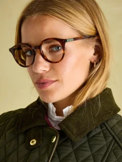 Rosewell Khaki Green Showerproof Longline Diamond Quilted Coat