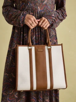 Rushbury Tan/Ecru Tote Bag