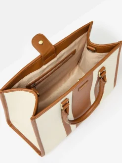 Rushbury Tan/Ecru Tote Bag
