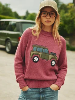 Rutland Pink Applique Knitted Jumper