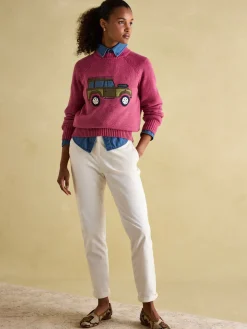 Rutland Pink Applique Knitted Jumper