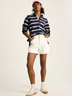 Sammie Navy Blue Striped Heavyweight Cotton Rugby Shirt