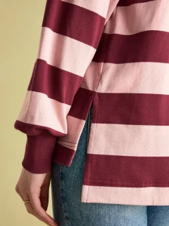 Sammie Pink & Red Striped Heavyweight Cotton Rugby Shirt