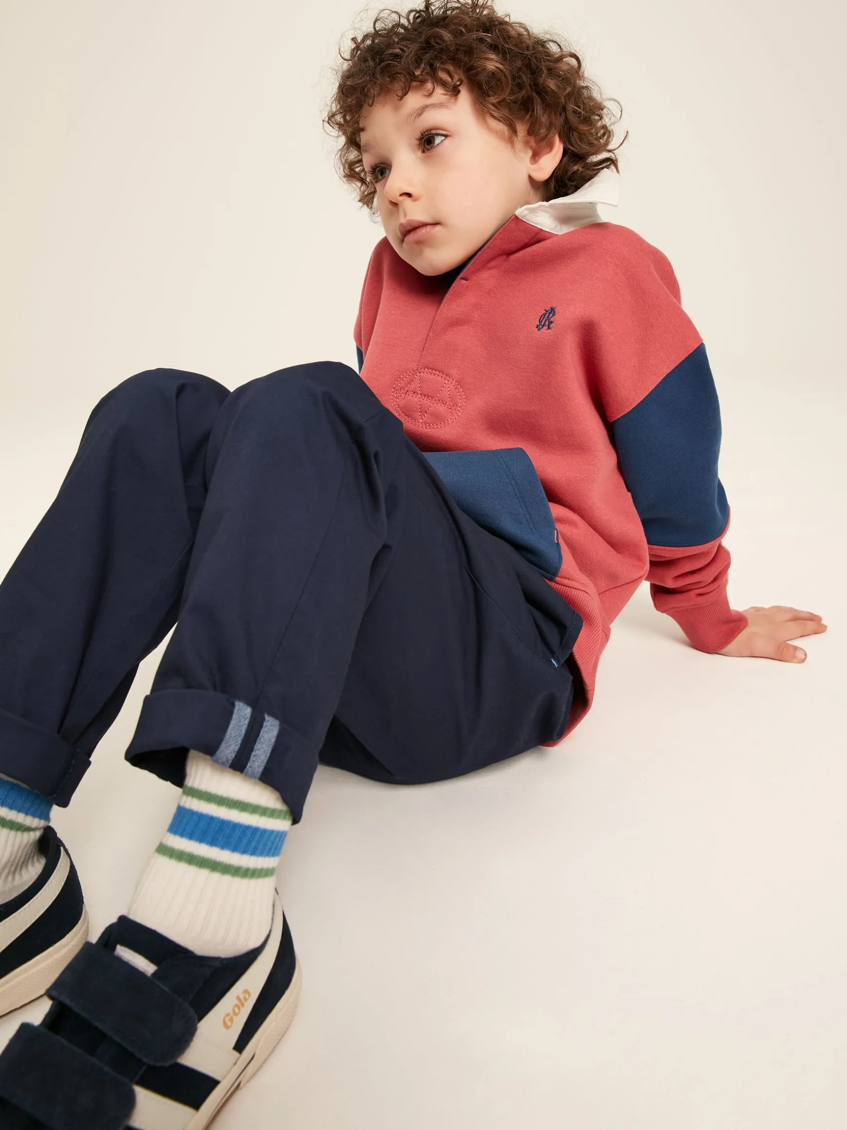 Samson Navy Blue Chino Trousers