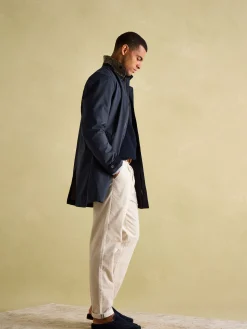 Sandford Navy Blue Waterproof Raincoat