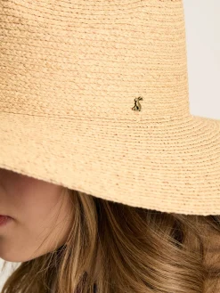 Seville Natural Straw Fedora Hat