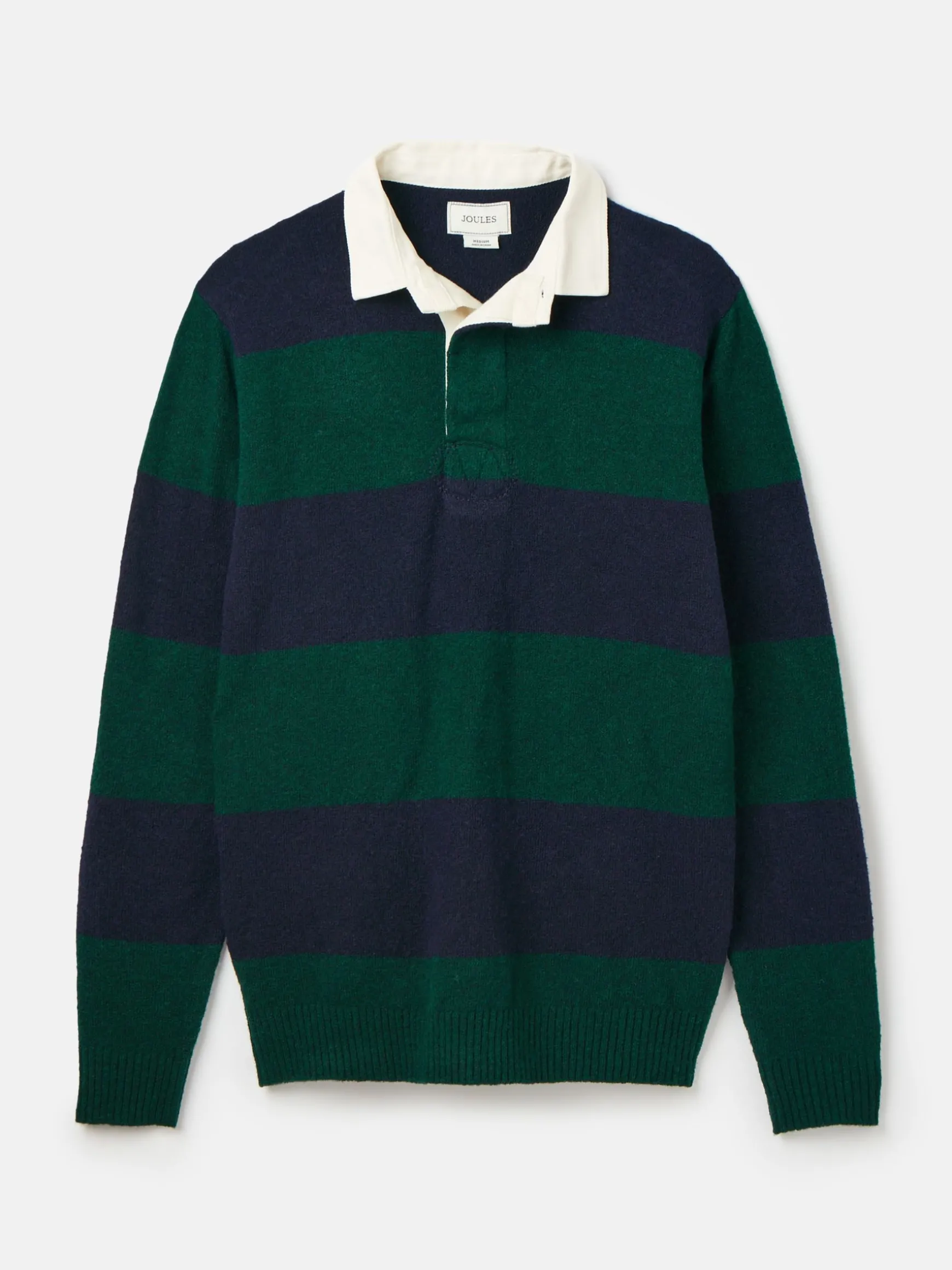Seymour Green/Navy Knitted Rugby Shirt