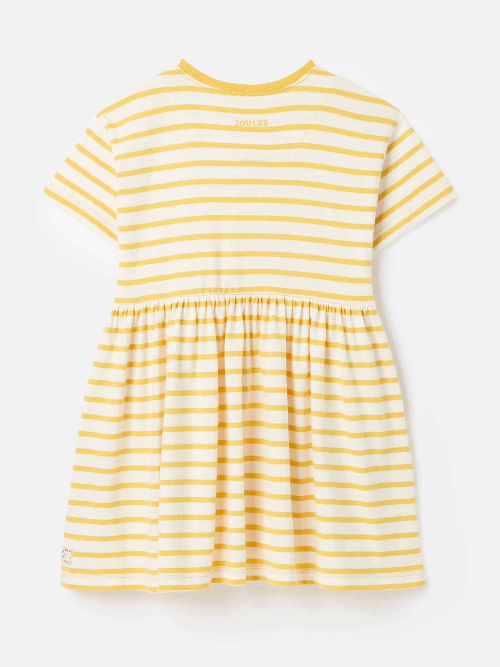 Skye Yellow Striped Jersey T-Shirt Dress