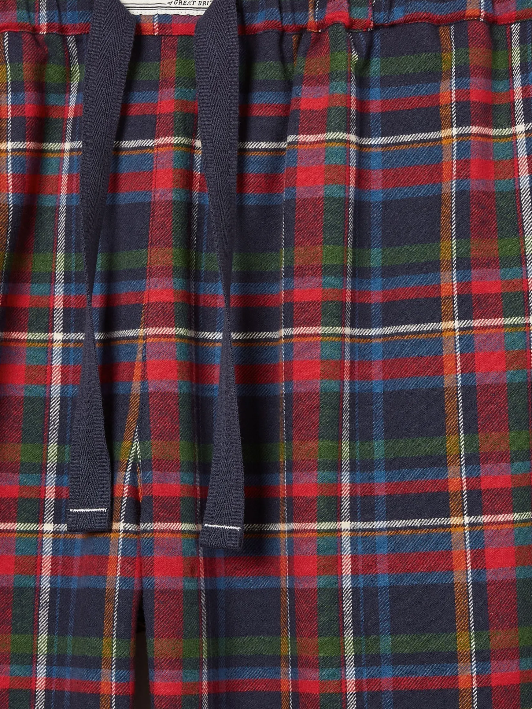 Sleeper Navy Checked Pyjama Bottoms