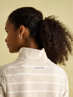 Southwold Oatmarl Button Down Striped Sweatshirt