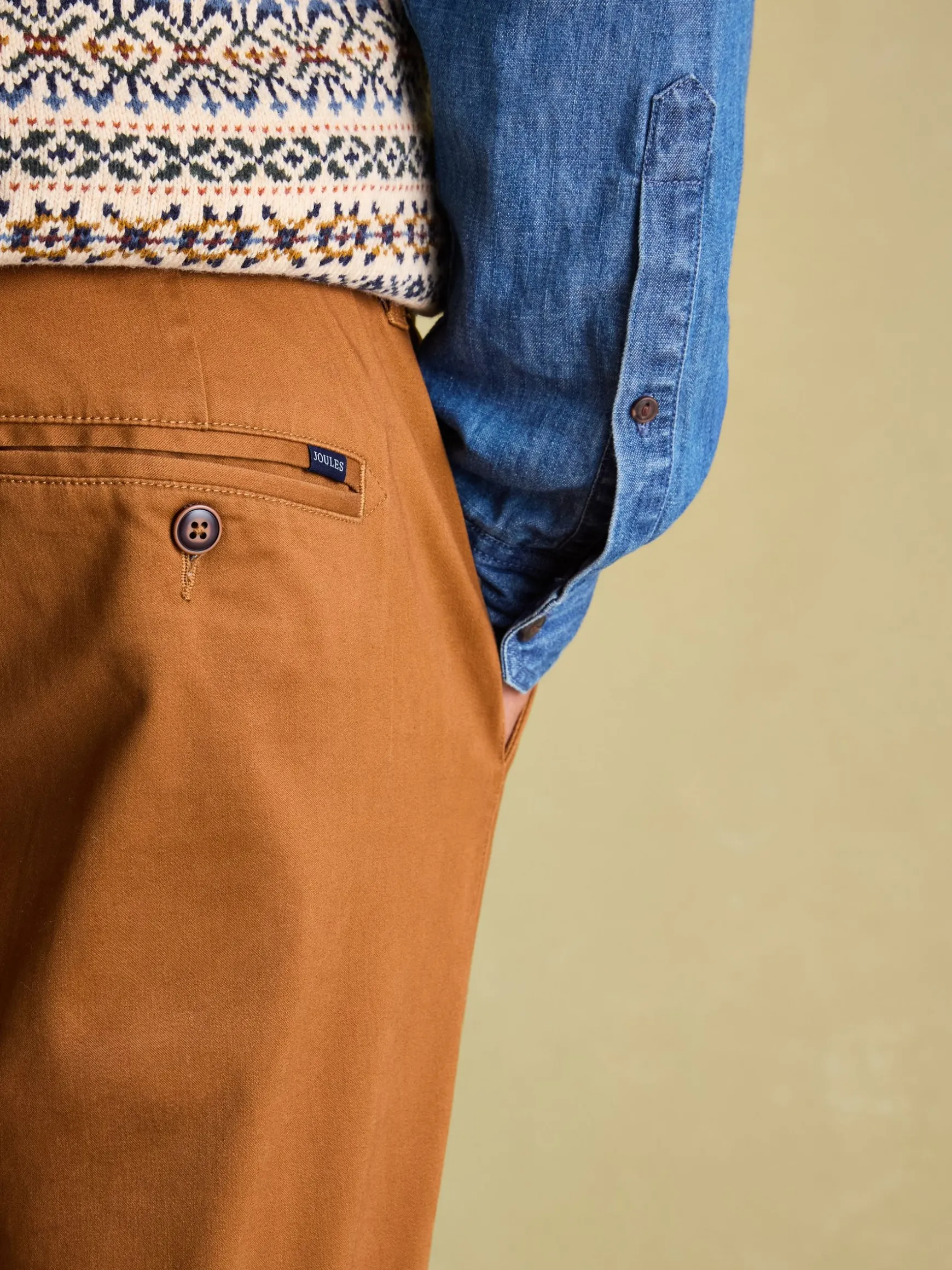 Stamford Brown Slim Fit Chinos