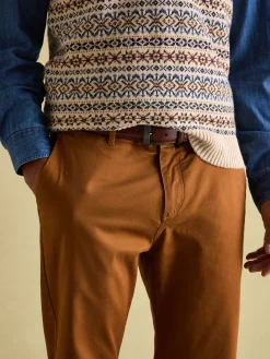 Stamford Brown Slim Fit Chinos