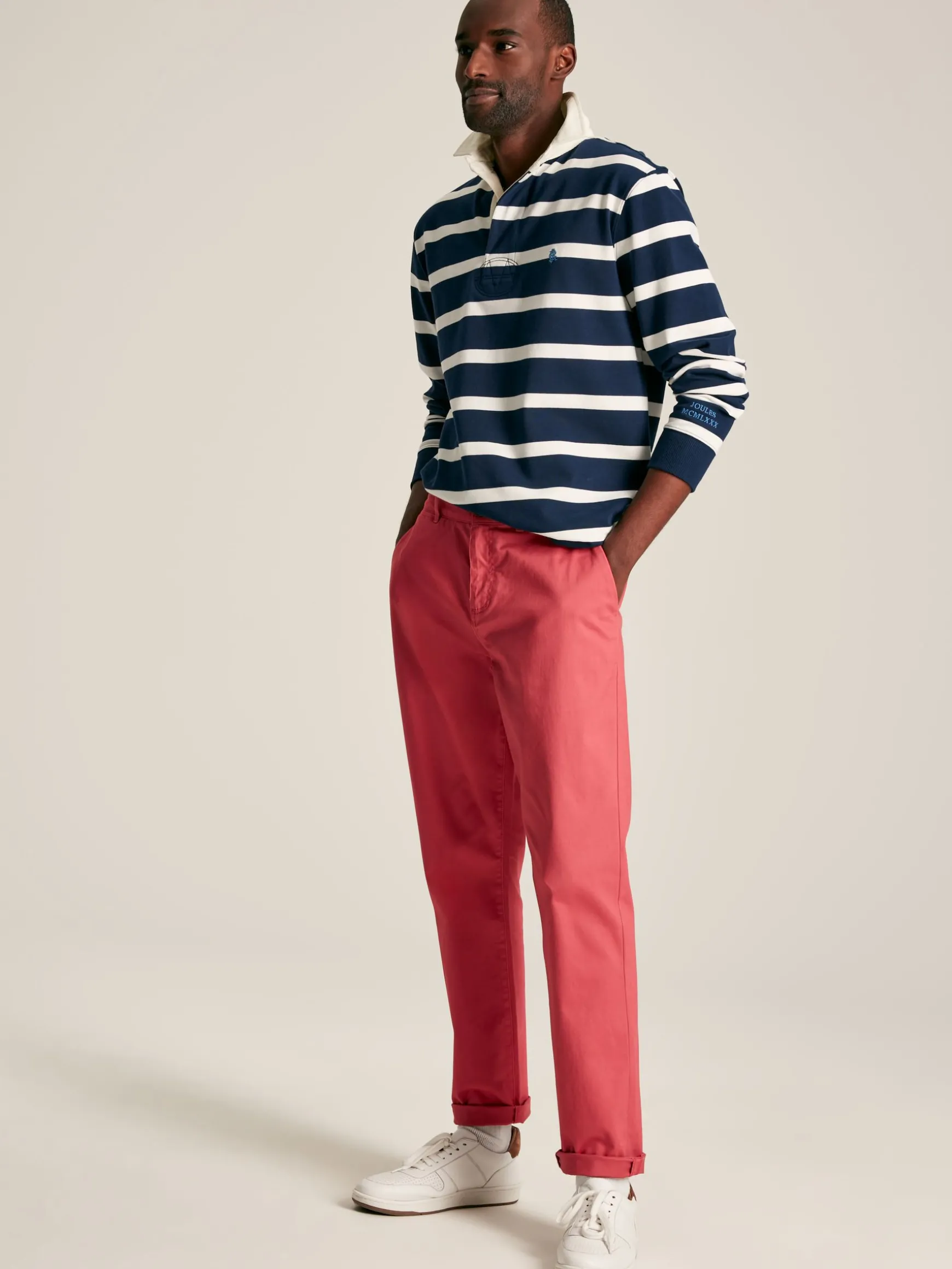 Stamford Pink Slim Fit Chinos