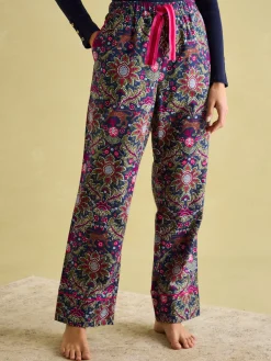 Stella Navy Cotton Pyjama Bottoms