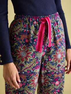 Stella Navy Cotton Pyjama Bottoms