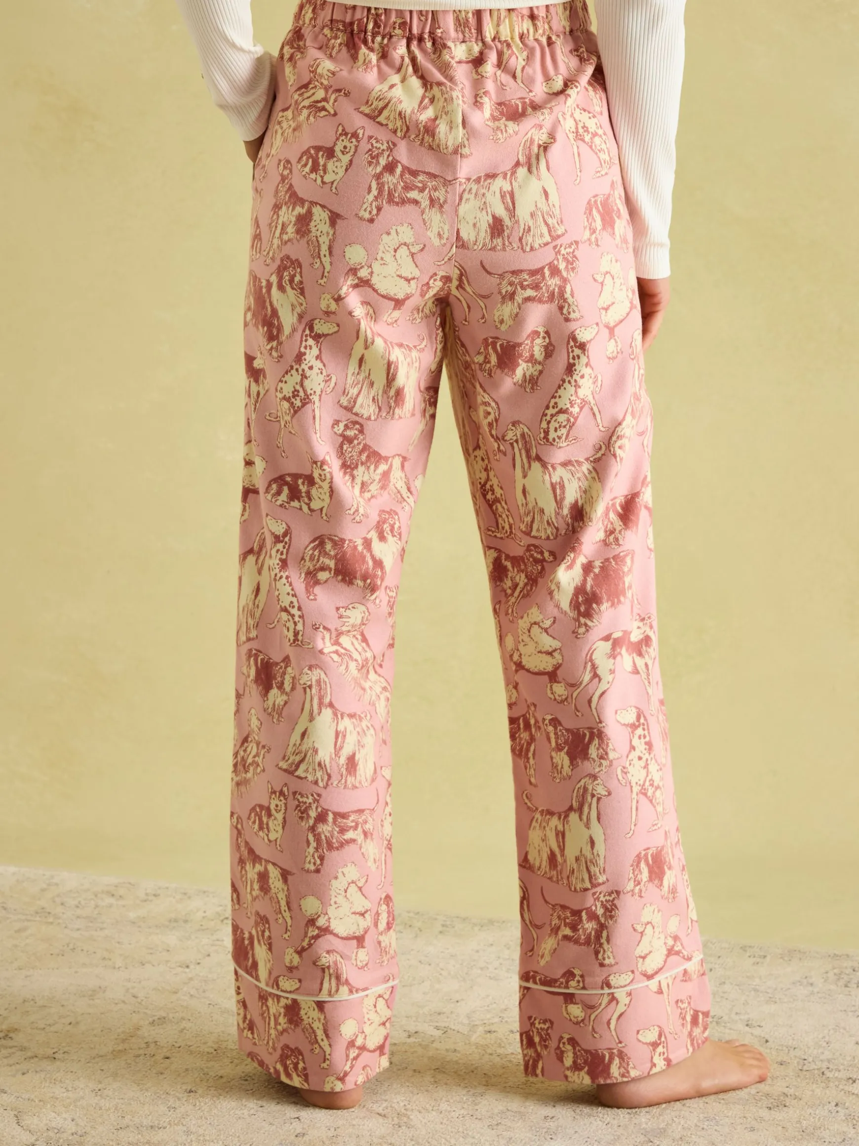 Stella Pink Cotton Pyjama Bottoms