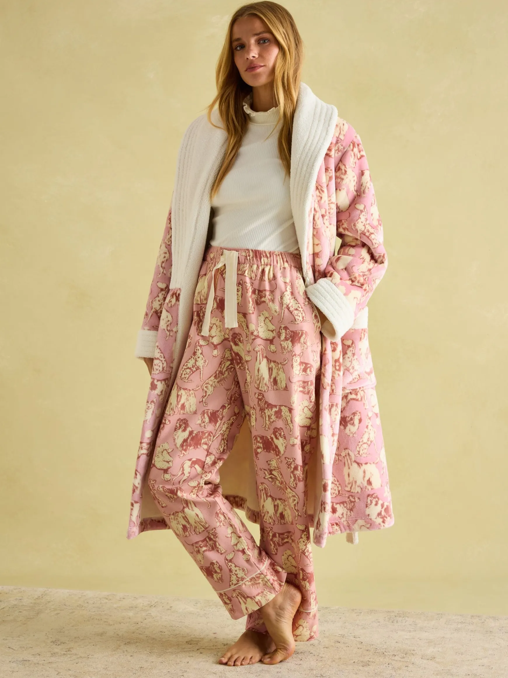 Stella Pink Cotton Pyjama Bottoms