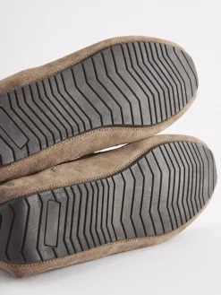 Stone Suede Driver Shoes