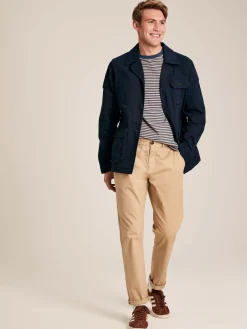 Taddington Navy Blue Cotton Field Jacket