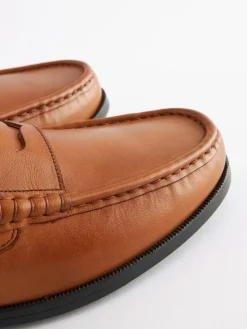 Tan Brown Penny Loafers