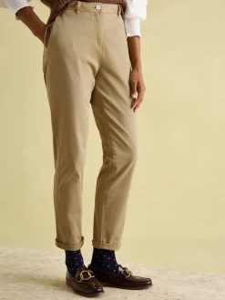 Tan Stone Slim Fit Chino Trousers