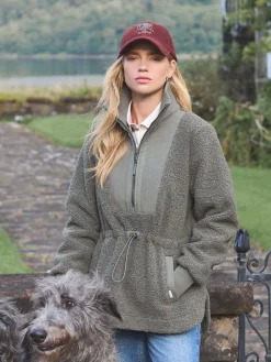 Thurleston Khaki Green Borg Fleece