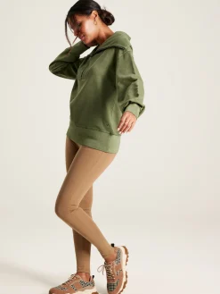 Tia Green Pullover Sweatshirt