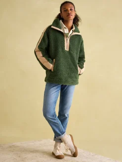 Tilly Green Quarter Zip Fleece