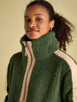 Tilly Green Quarter Zip Fleece