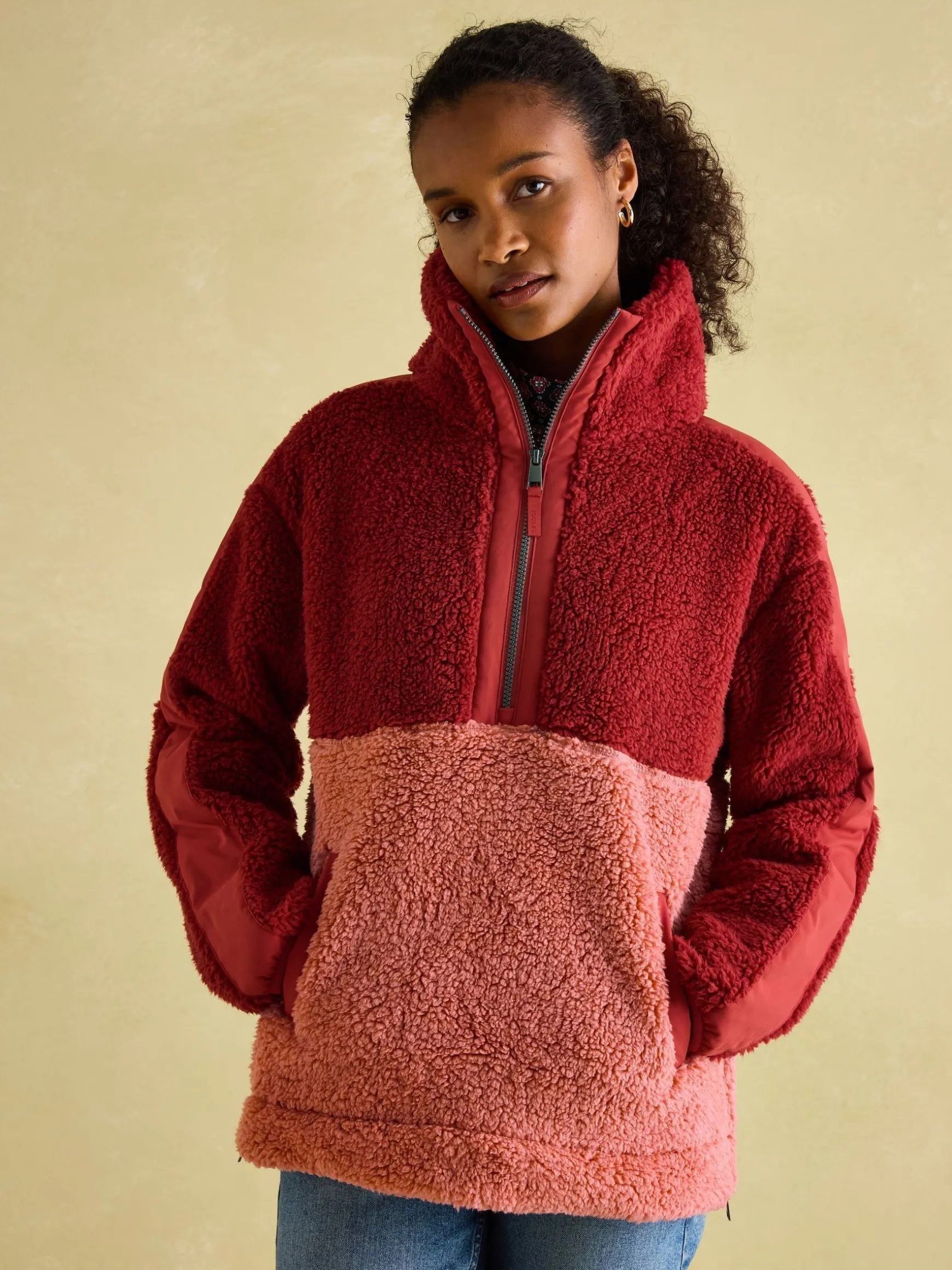 Tilly Pink Quarter Zip Fleece