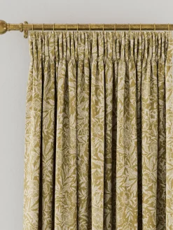 Twilight Ditsy Set of 2 Gold Blackout Pencil Pleat Curtains