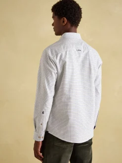 Welford Green Cotton Check Shirt