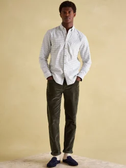 Welford Green Cotton Check Shirt