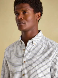 Welford Green Cotton Check Shirt