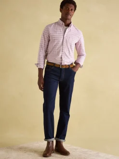 Welford Light Pink Cotton Check Shirt