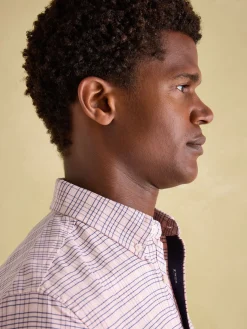 Welford Light Pink Cotton Check Shirt