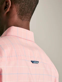 Welford Pink Cotton Check Shirt
